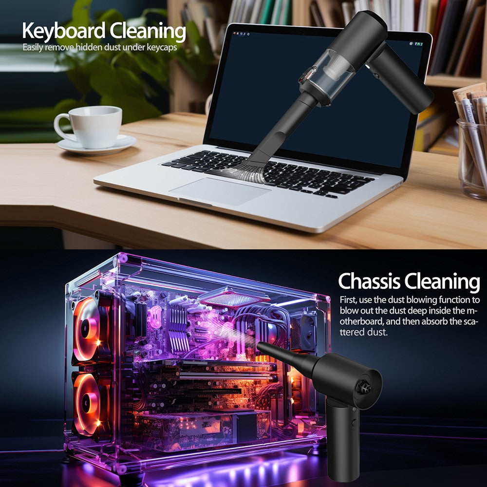 S1 Mini Cordless Vacuum Cleaner Folding High Power Suction 2-in-1 Handheld Vacuum Cleaner for Car, Home