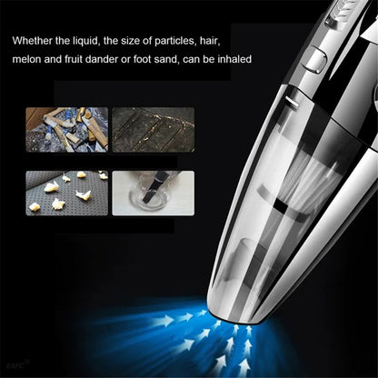 R-6053 Portable Car Home Handheld Vacuum Cleaner Wireless Rechargeable ABS Vacuum Cleaner