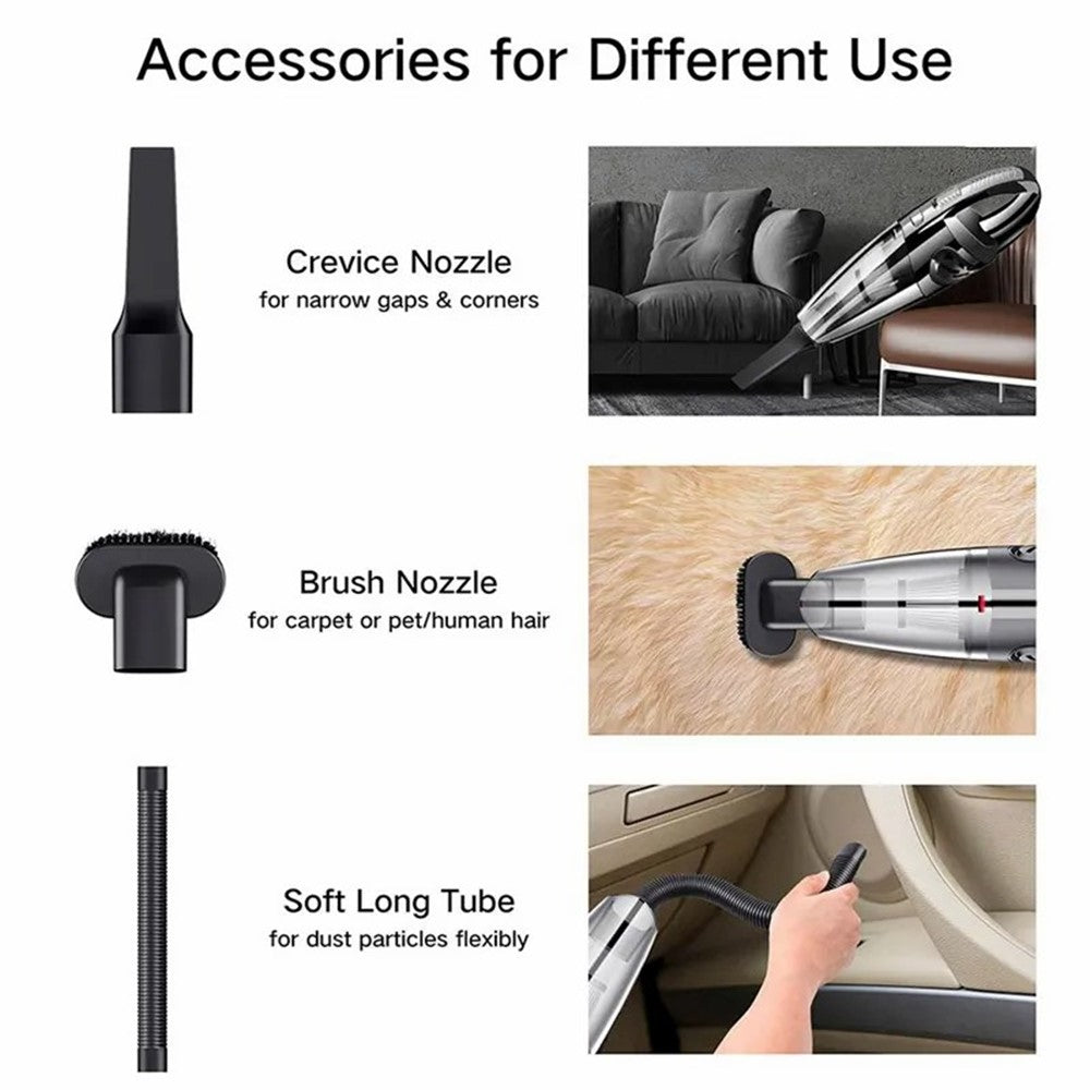 R-6053 Portable Car Home Handheld Vacuum Cleaner Wireless Rechargeable ABS Vacuum Cleaner