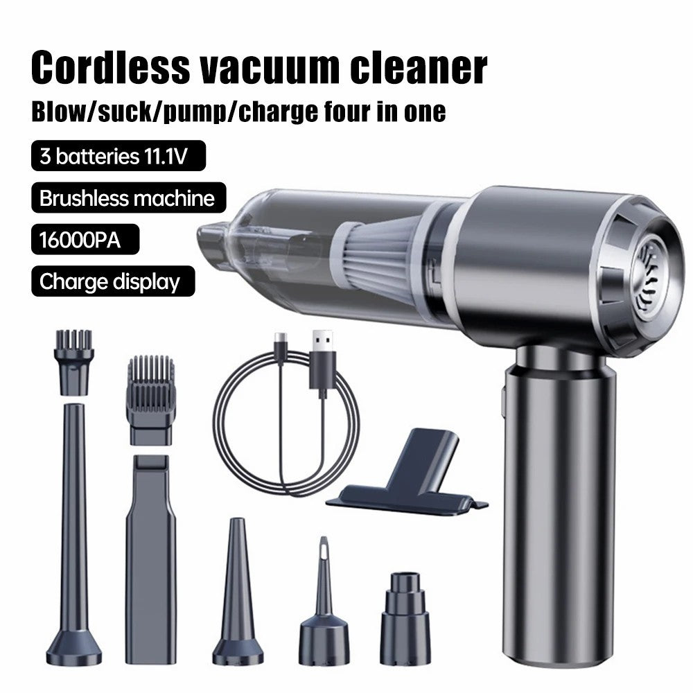 SUITU ST-6653Plus High Power Car Home Handheld Vacuum Cleaner Wireless Rechargeable Cleaning Tool