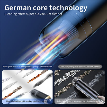 P9 13000Pa Mini Vacuum Cleaner with Flashlight and Detachable Handle for Home / Car