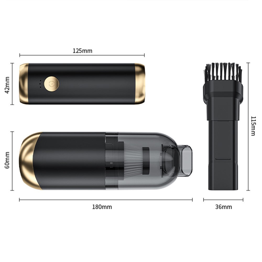 P9 13000Pa Mini Vacuum Cleaner with Flashlight and Detachable Handle for Home / Car