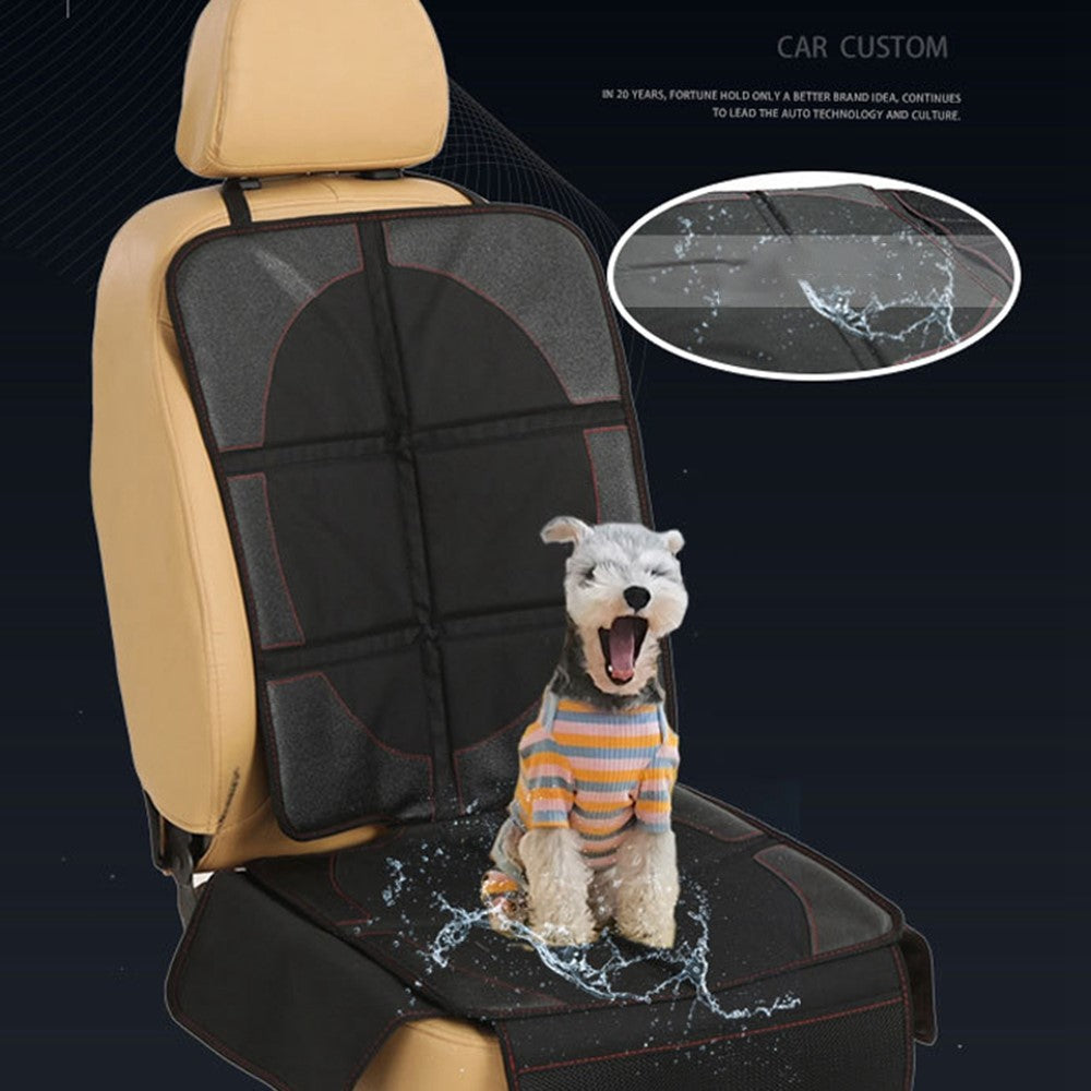 JF004 Waterproof Car Seat Protector for Child Car Seat and Pets, Soft Seat Protection Pad with Storage Pocket