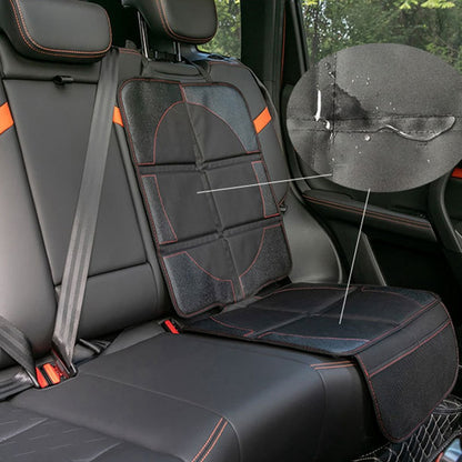 JF004 Waterproof Car Seat Protector for Child Car Seat and Pets, Soft Seat Protection Pad with Storage Pocket