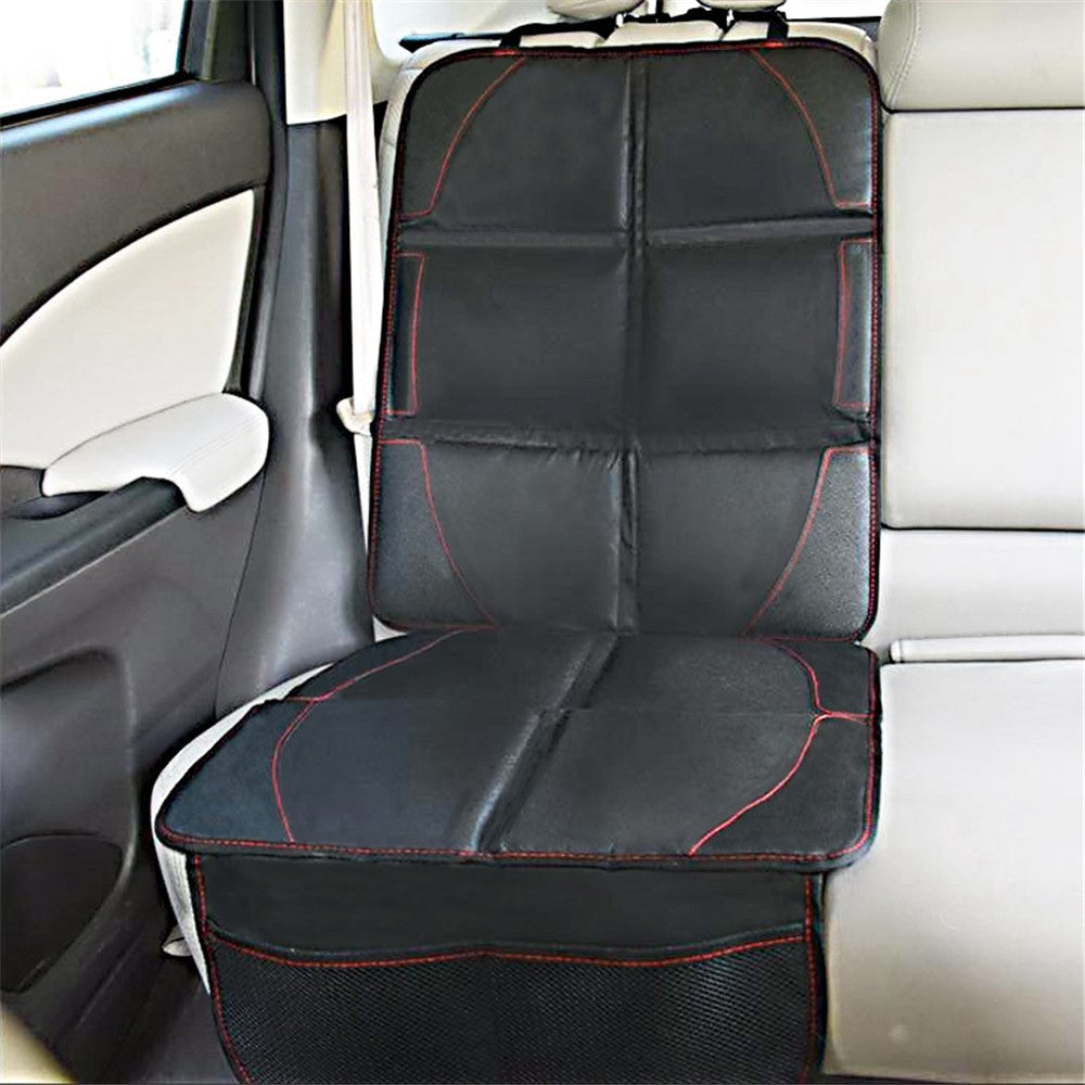 1PC Car Seat Protector for Child Car Seat, Auto Seat Cover Pad Under Baby Carseat, Full Protection for Car Leather Seat