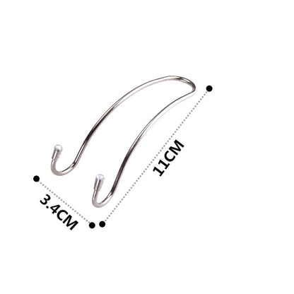 2Pcs Car Seat Back Headrest Hanger Hook Purse Bag Cloth Organizer Holder 3x11x3.4cm