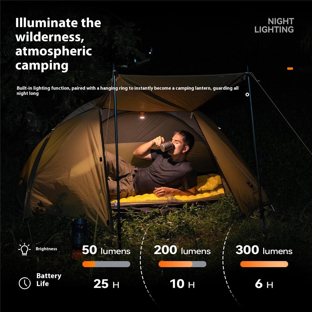 QUNATURE Outdoor Mini Electric Air Pump Magnetic Camping Hanging Lamp Swimming Ring Air Mattress Inflator