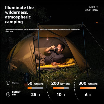 QUNATURE Outdoor Mini Electric Air Pump Magnetic Camping Hanging Lamp Swimming Ring Air Mattress Inflator