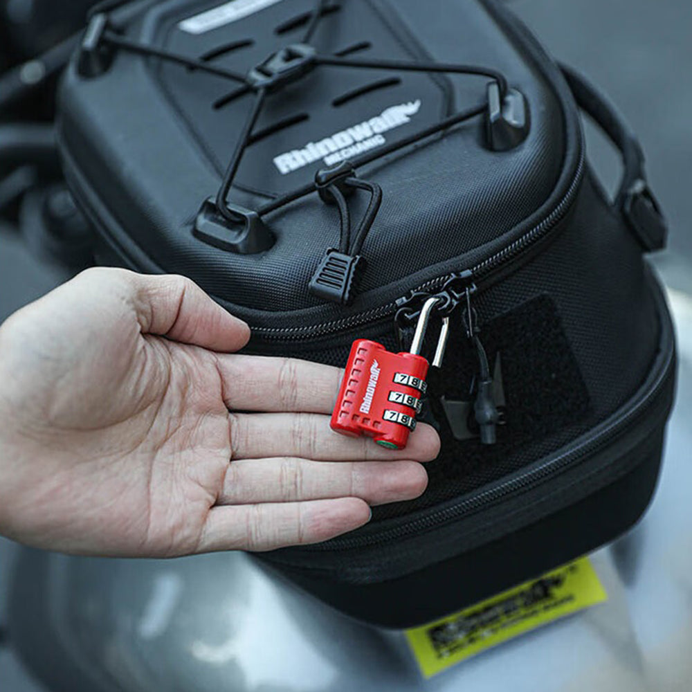 RHINOWALK XM10202 Anti Theft 3 Digit Combination Lock Security Lock for Motorcycle Tank Bag