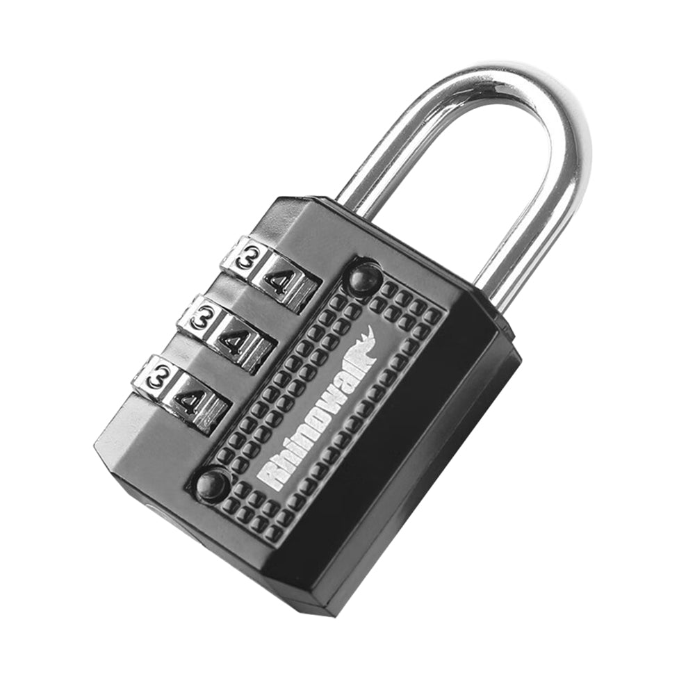 RHINOWALK XM10203 Motorcycle Bag Security Lock Zinc Alloy 3-Digit Anti Theft Combination Lock