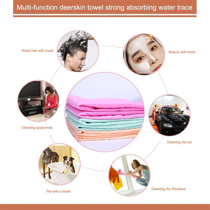 43 x 32 x 0.2cm Super Absorbent Soft PVA Cloth Car Home Cleaning Towel Hair Quick Drying Towel