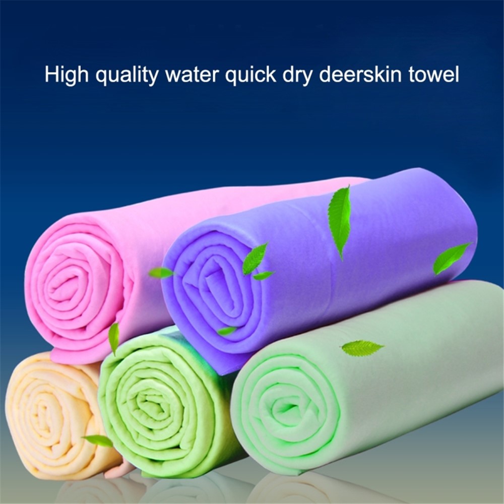 43 x 32 x 0.2cm Super Absorbent Soft PVA Cloth Car Home Cleaning Towel Hair Quick Drying Towel