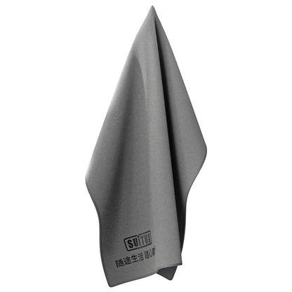SUITU ST-9000-5C 35x75CM Super Water-Absorbent Car Cleaning Towel Soft Coral Fleece + Suede Washing Wipe Cloth for Glass