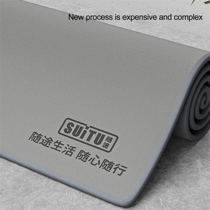SUITU ST-9000-5C 35x75CM Super Water-Absorbent Car Cleaning Towel Soft Coral Fleece + Suede Washing Wipe Cloth for Glass