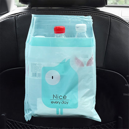 15Pcs / Pack Sealable Portable Car Trash Bag Easy Stick-On Disposable Car Garbage Bag Leak-Proof Vomit Bag Kitchen Storage Bag Suitable for Cars, Offices, Kitchens, Travel
