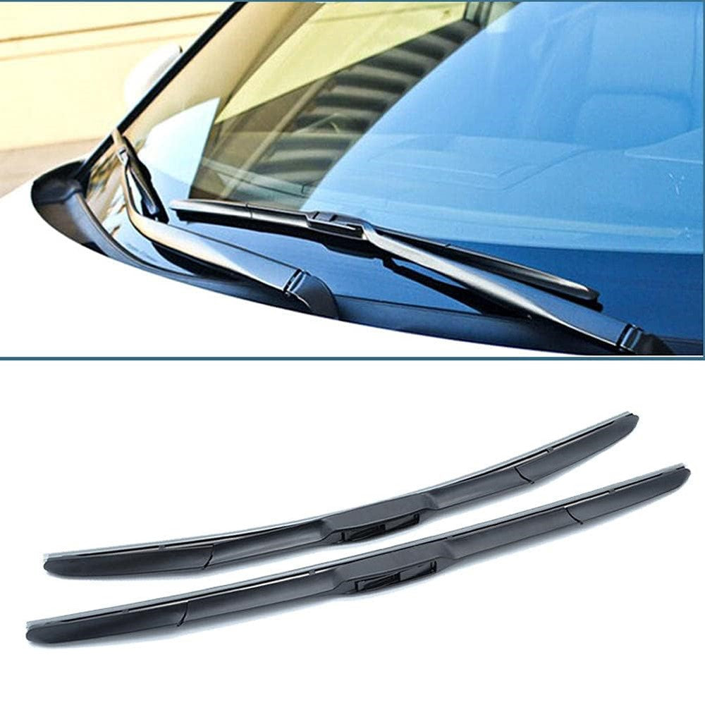 2Pcs Universal Three-Stage Car Wiper Blade ABS+Rubber Noiseless Vehicle Wiper Blade