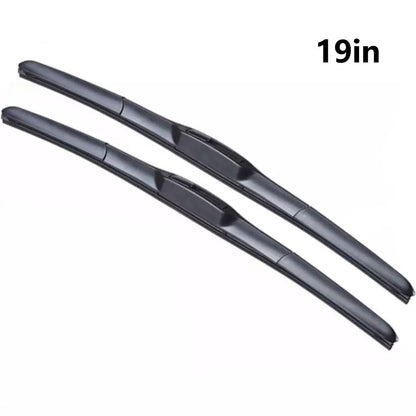 2Pcs Universal Three-Stage Car Wiper Blade ABS+Rubber Noiseless Vehicle Wiper Blade