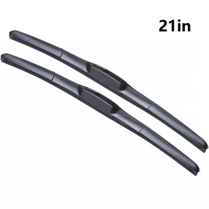 2Pcs Universal Three-Stage Car Wiper Blade ABS+Rubber Noiseless Vehicle Wiper Blade