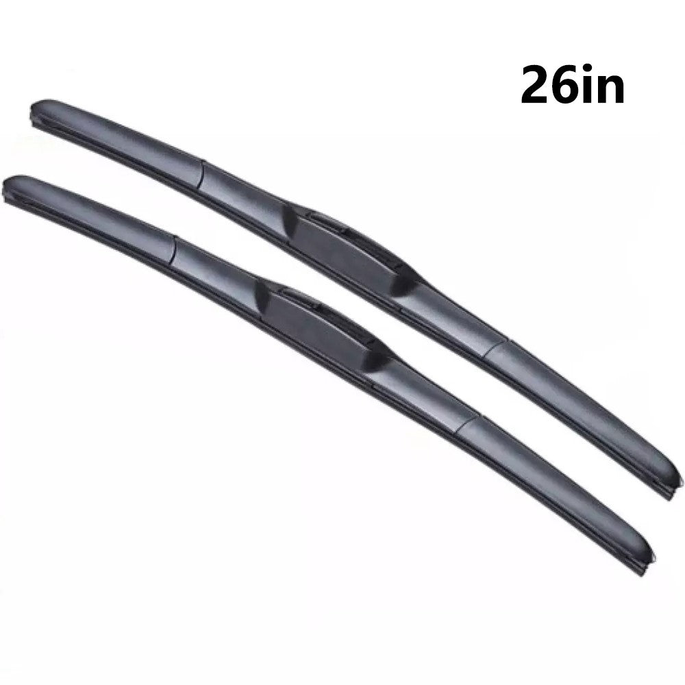2Pcs Universal Three-Stage Car Wiper Blade ABS+Rubber Noiseless Vehicle Wiper Blade
