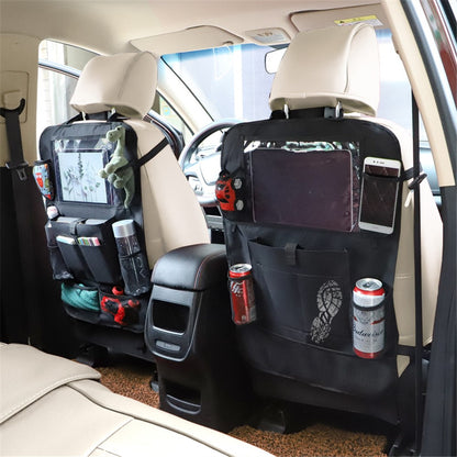 Multifunctional Car Seat Back Hanging Storage Bag Organizer Pouch with Tablet Pocket