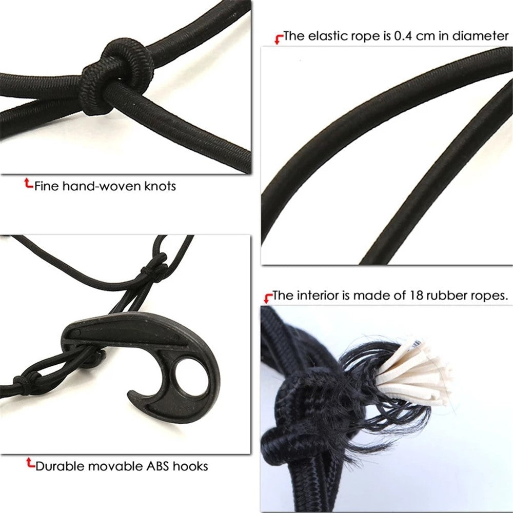 Latex Heavy Duty Cargo Net for Pickups Car Mesh Holes Cord Net for Truck Bed Roof Rack 120cmx90cm 88 Grids Cargo Organizer Net with Hooks