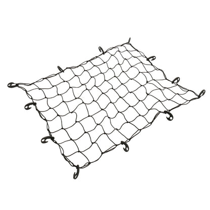 Rubber Cargo Net for Pickups Car Mesh Holes Cord Net Heavy Duty Truck Bed Roof Rack 120cmx90cm 88 Grids Cargo Organizer Net with Hooks