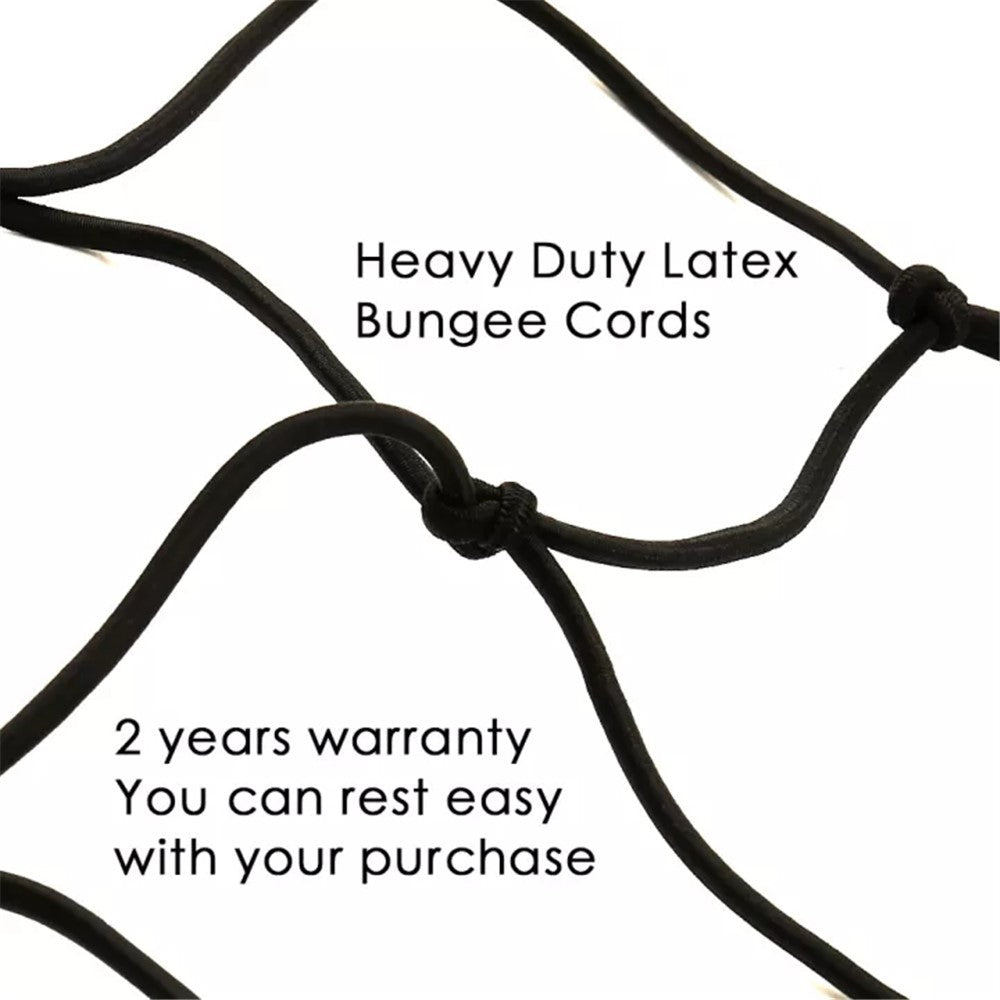 Rubber Cargo Net for Pickups Car Mesh Holes Cord Net Heavy Duty Truck Bed Roof Rack 120cmx90cm 88 Grids Cargo Organizer Net with Hooks