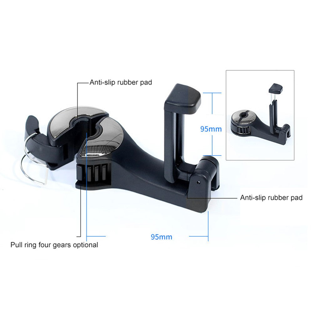 CS-G02 Multifunctional Back Seat Headrest Holder Hanger Holder Hook for Car Vehicle SUV