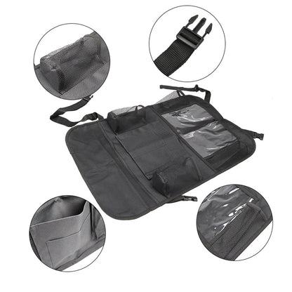 Multifunction Car Back Seat Organizer Bag Automotive Seat Back Organizer with Touch Screen Tablet Holder