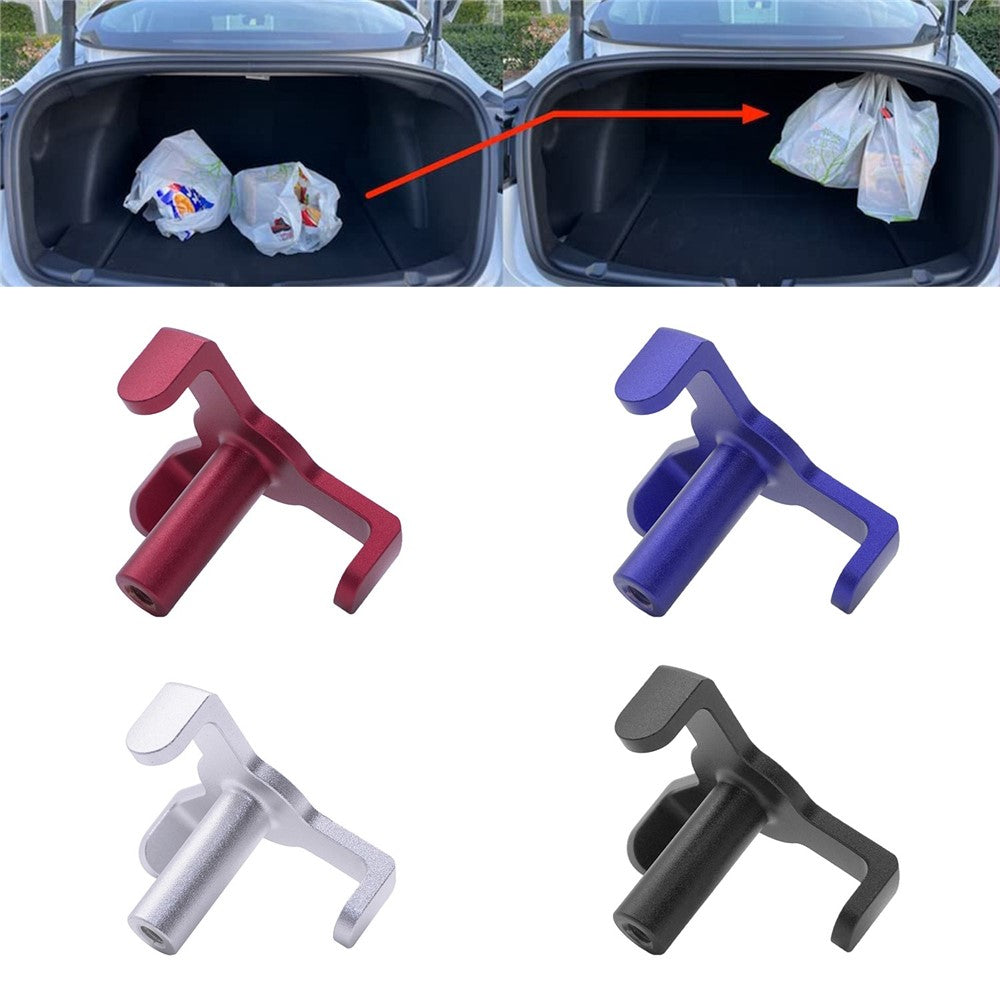 XH-6287 Aluminum Trunk Grocery Bag Hook for Tesla Model 3 2018-2022 Interior Accessories