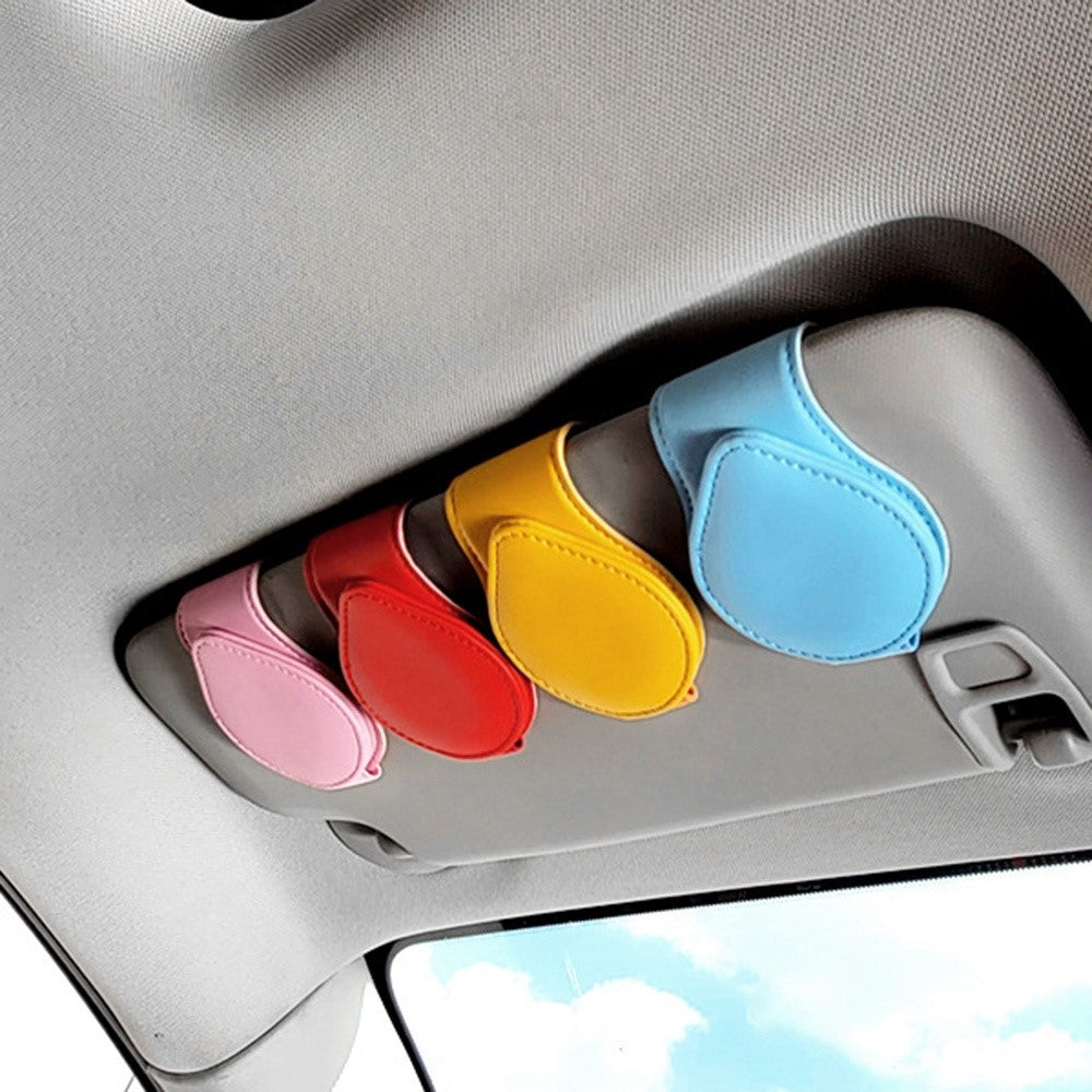 Portable Sunglasses Holder Bill Holder Clip Card Storage Accessories for Car Visor