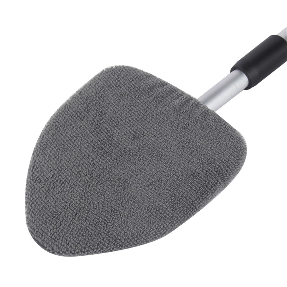 DM-130 Window Windshield Cleaning Tool with 34-49cm Extendable Handle and Microfiber Cloth Car Window Cleaner Triangle Cleaning Wipe