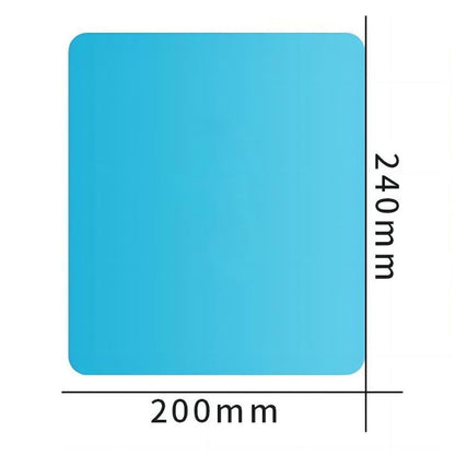 2Pcs Square 200x240mm Car Rear View Mirror Film PET Anti-Fog Rainproof Mirror Film with Tools