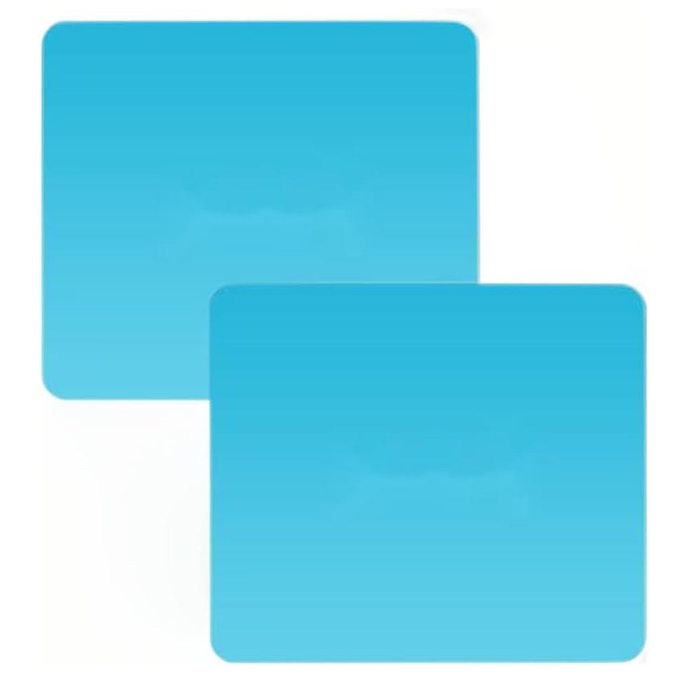 2Pcs Square 200x240mm Car Rear View Mirror Film PET Anti-Fog Rainproof Mirror Film with Tools