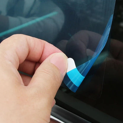 2Pcs Square 175x200mm Car Rear View Mirror Film PET Anti-Fog Rainproof Mirror Film with Tools