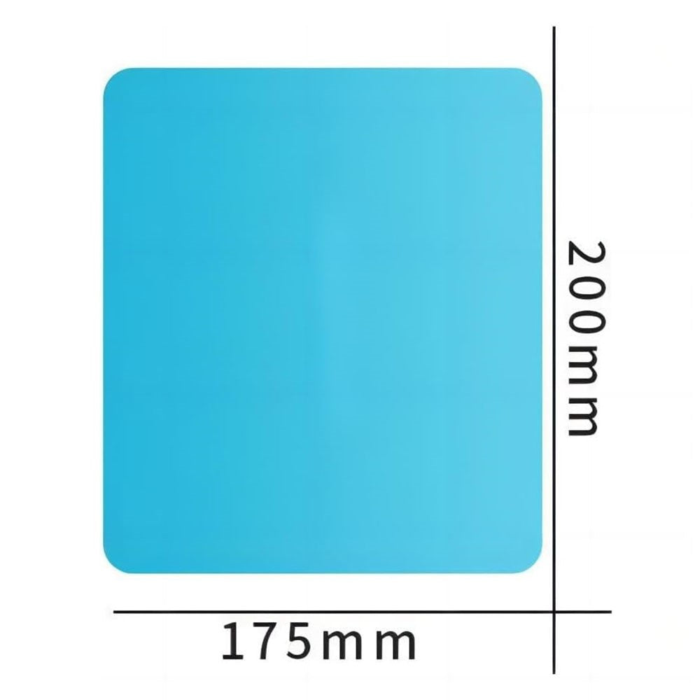 2Pcs Square 175x200mm Car Rear View Mirror Film PET Anti-Fog Rainproof Mirror Film with Tools