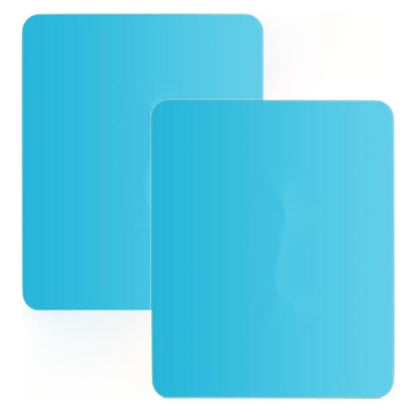 2Pcs Square 175x200mm Car Rear View Mirror Film PET Anti-Fog Rainproof Mirror Film with Tools