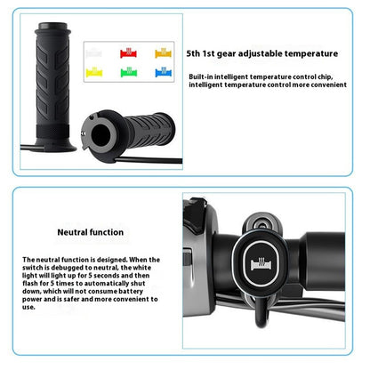 WUPP CS-1956D1 Motorcycle Heated Grips with 5+1 Temperature Adjustable / 1.5m ACC Cable