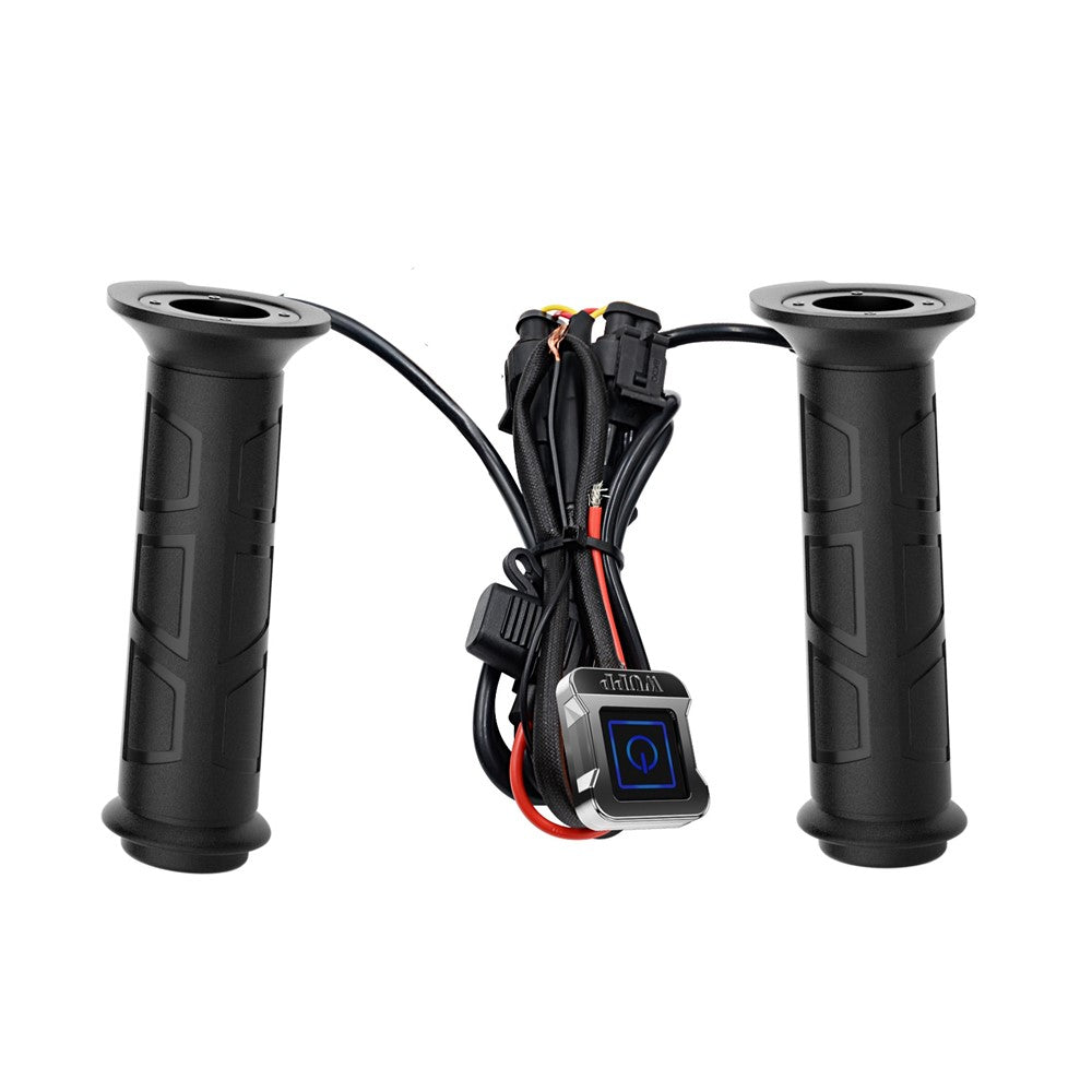 ZH-983F2 1 Pair For ATV Motorcycle Intelligent 3 Gears Temperature Adjustable Heated Grips Winter Warmer Electric Heating Hand Grips