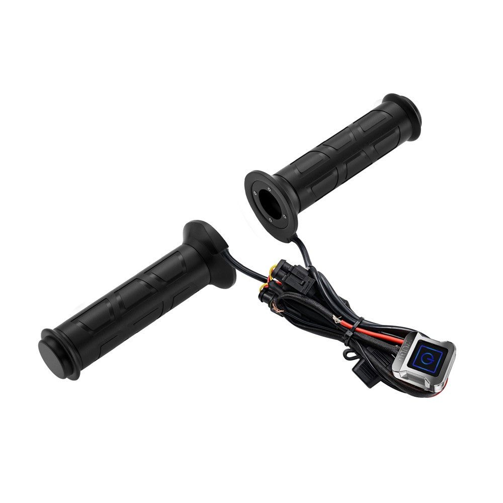 ZH-983F2 1 Pair For ATV Motorcycle Intelligent 3 Gears Temperature Adjustable Heated Grips Winter Warmer Electric Heating Hand Grips