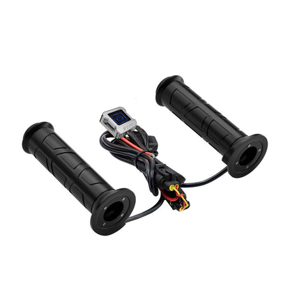 ZH-983F2 1 Pair For ATV Motorcycle Intelligent 3 Gears Temperature Adjustable Heated Grips Winter Warmer Electric Heating Hand Grips