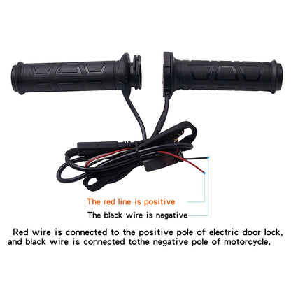 WUPP CS-095B1 1Pair Motorcycle Heating Handlebar for Winter Electric Heated Grips 12V Warmer Heating Grips