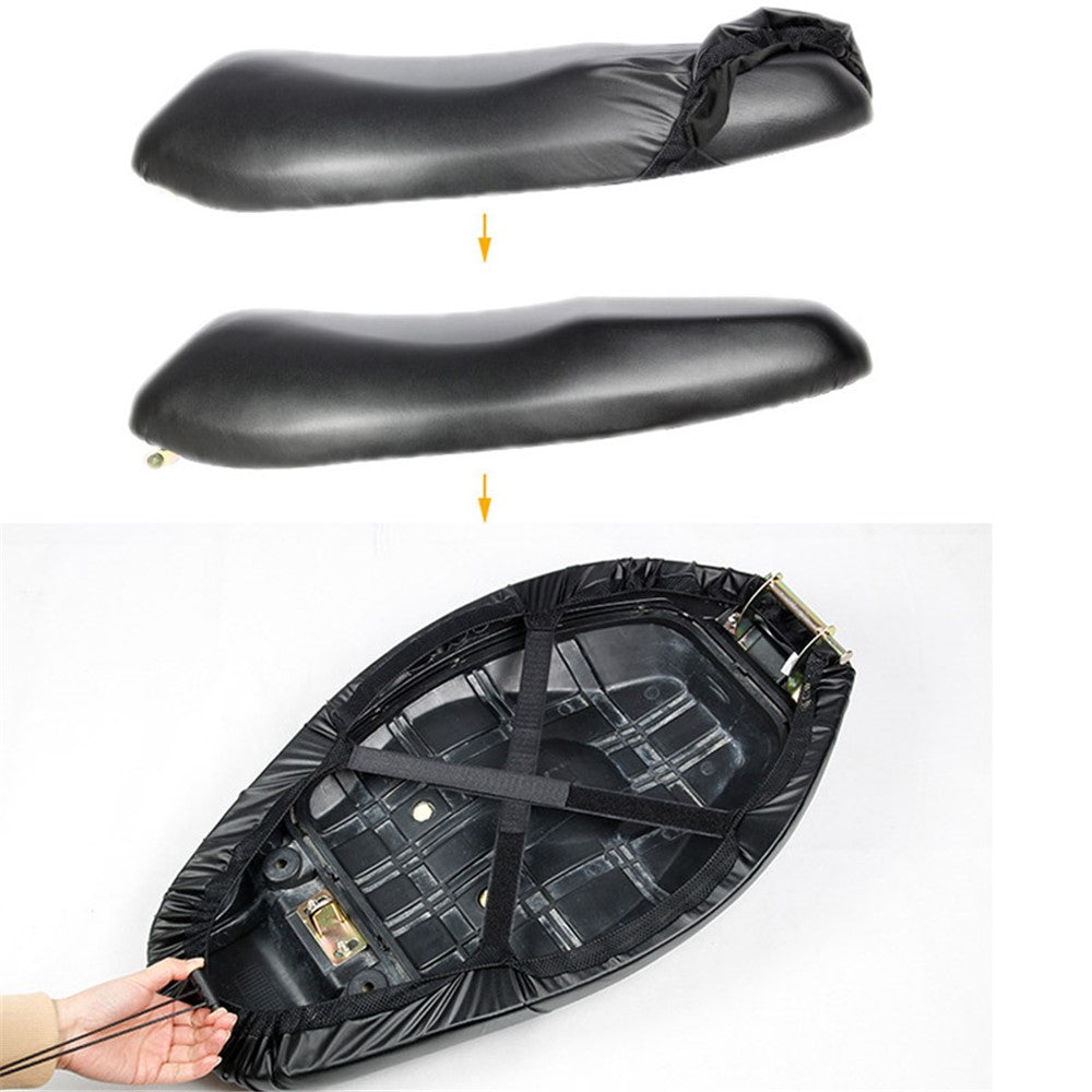 Waterproof Electric Bike Motorcycle Seat Cover Anti-Dust Sleeve Rain Cover Saddle Protector, Size: M