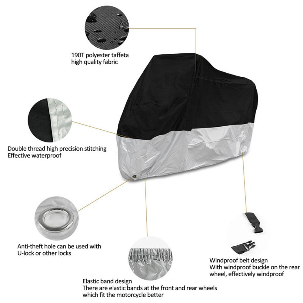 BY-895 Motorcycle Cover Protection Shelter Outdoor Waterproof Motorbike Cover Protector