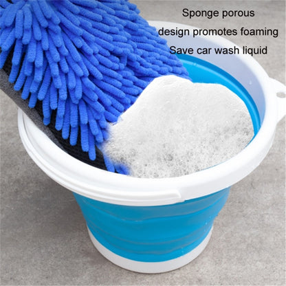 2PCS Chenille Car Wiping Gloves Double-Sided Coral Fleece Housework Dust Wool Bear Paw Car Cleaning Tool