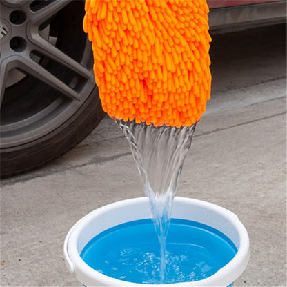 2PCS Chenille Car Wiping Gloves Double-Sided Coral Fleece Housework Dust Wool Bear Paw Car Cleaning Tool