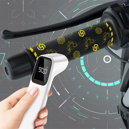 WUPP CSZH-974K1 Motorcycle Heated Grips with Memory Function Pattern Design Electric Handle Sleeve Support 6 Temperature Adjustment