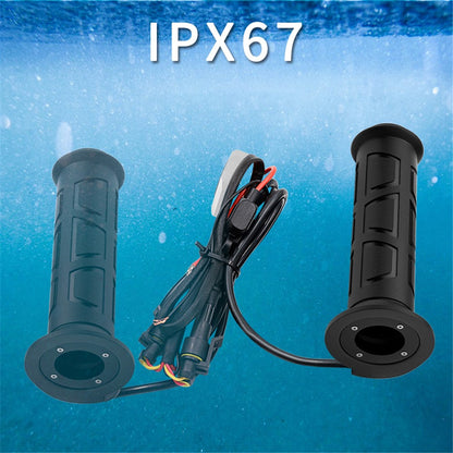 WUPP CSZH-983F2 1 Pair ATV Heated Handlebar Grips 3 Temperature Electric Heated Handle