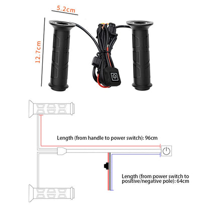 WUPP CSZH-983F1 Intelligent 3-Mode ATV Temperature Adjustable Heated Grips