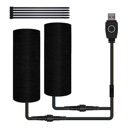 WUPP CSZH-974D4 5V USB Heated Grips with 3-Mode Temperature Adjustable, Magic Tape Version